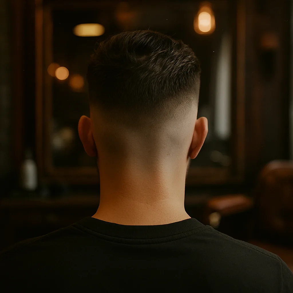 Strakke skin fade, achteraanzicht